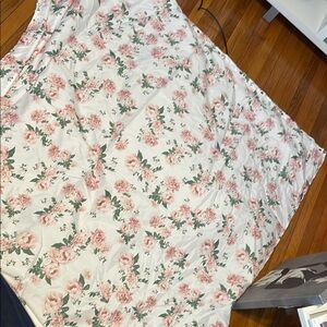 Floral Pink and White Fabric
